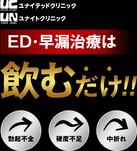 ED・早漏治療は飲むだけ